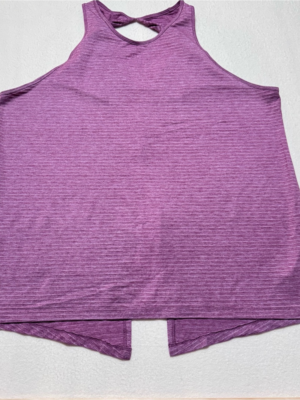 GAP Purple Twist-Back Ribbed Tank Top